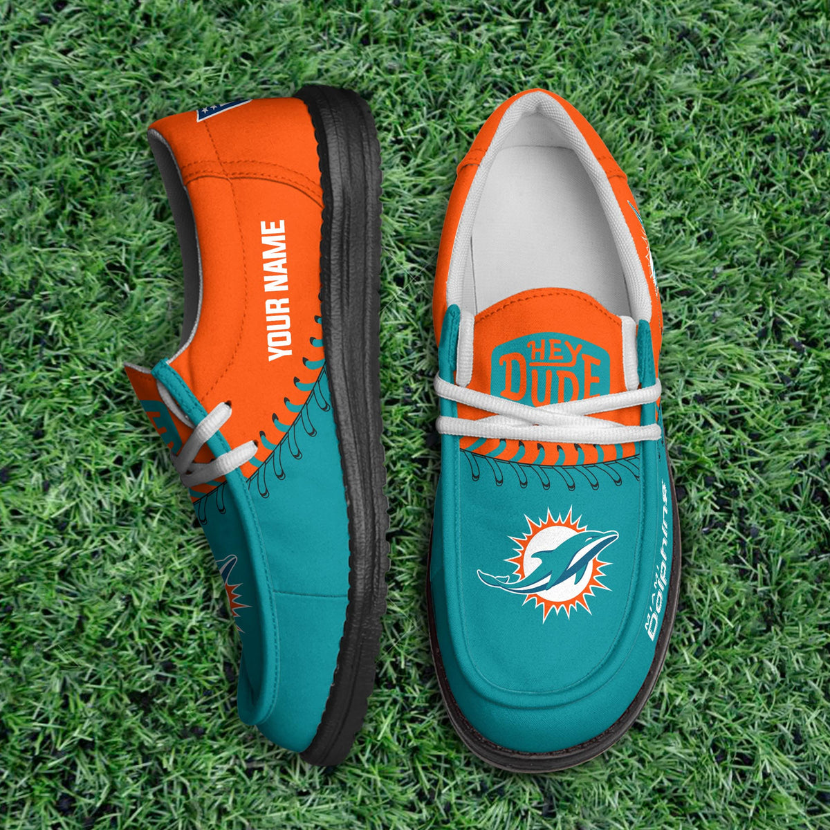 Miami Dolphins Lace Up Loafers 2026