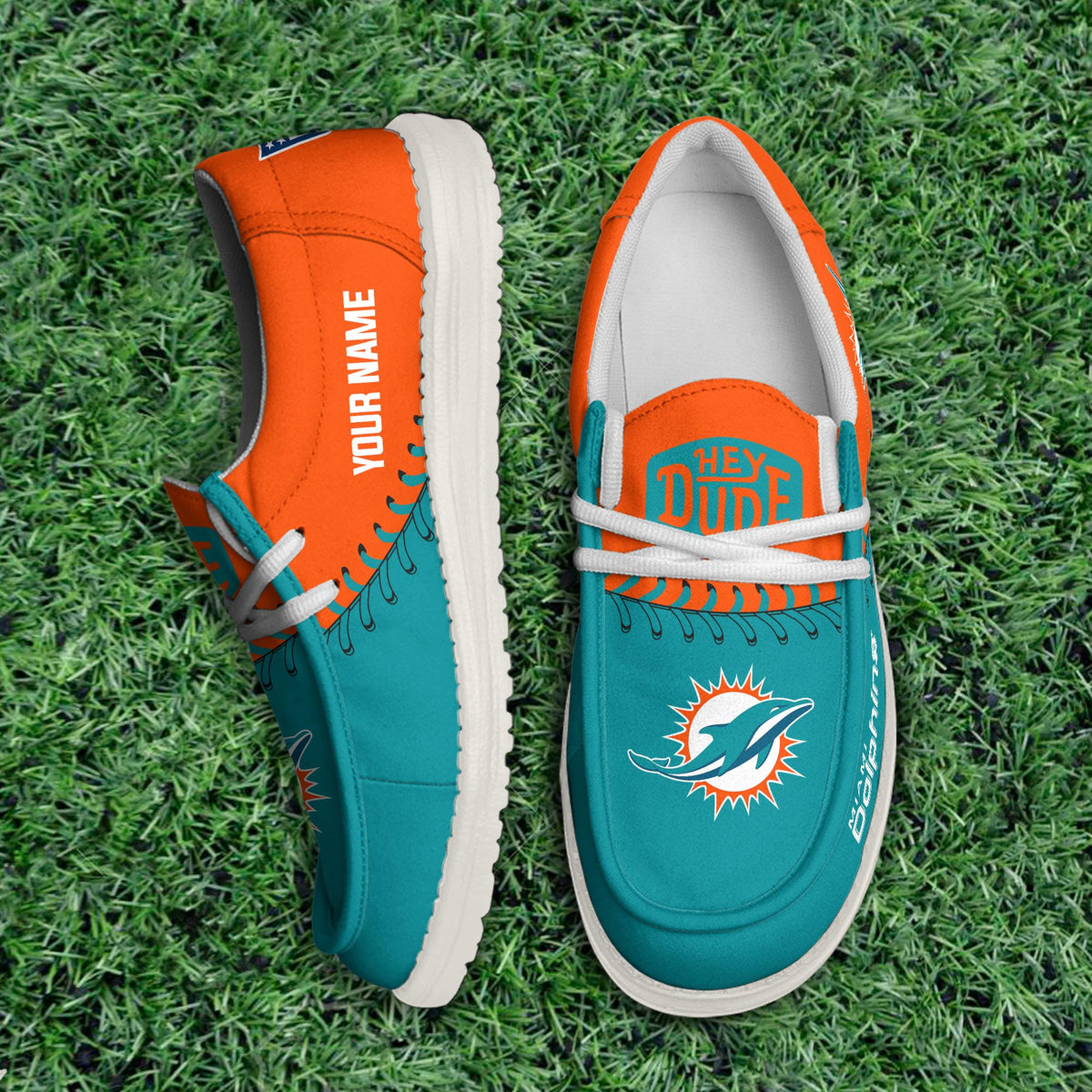 Miami Dolphins Lace Up Loafers 2026