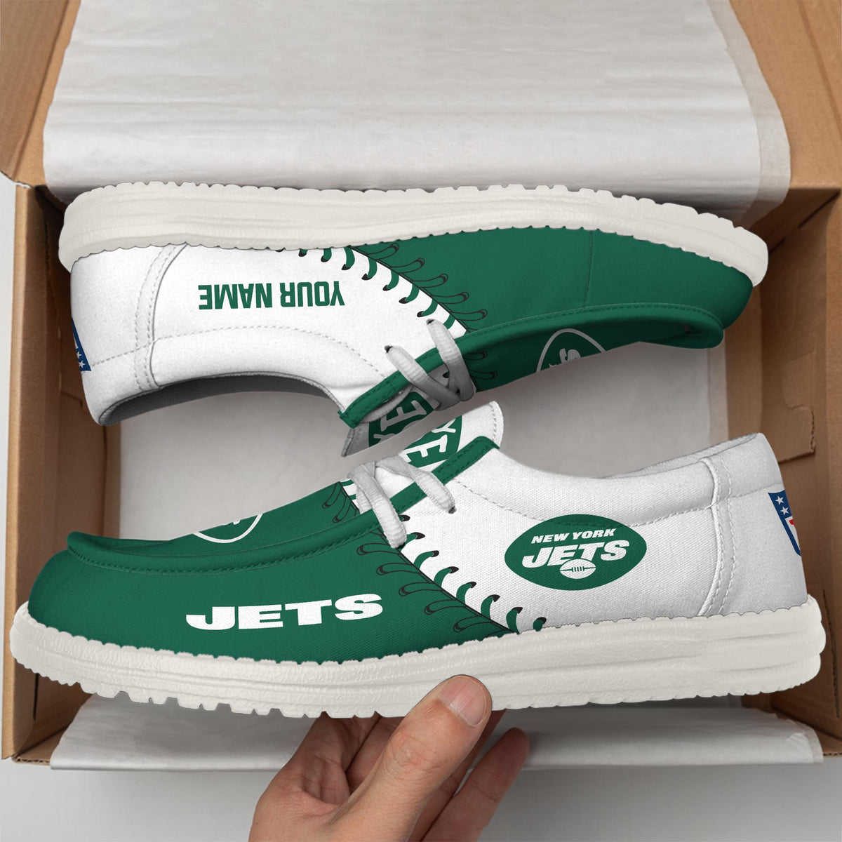 New York Jets Lace Up Loafers 2026