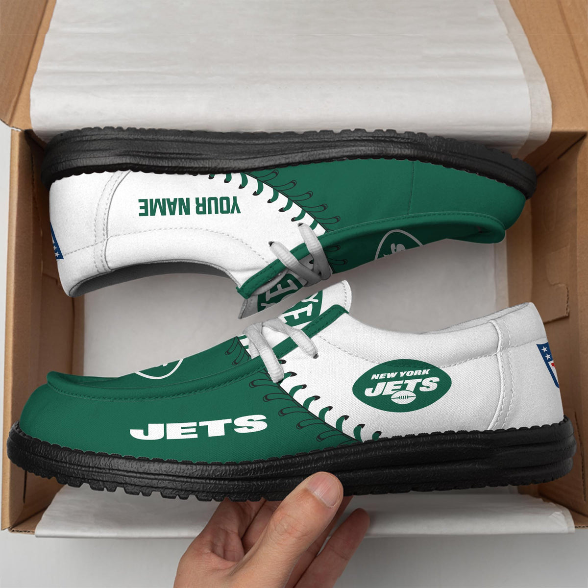 New York Jets Lace Up Loafers 2026