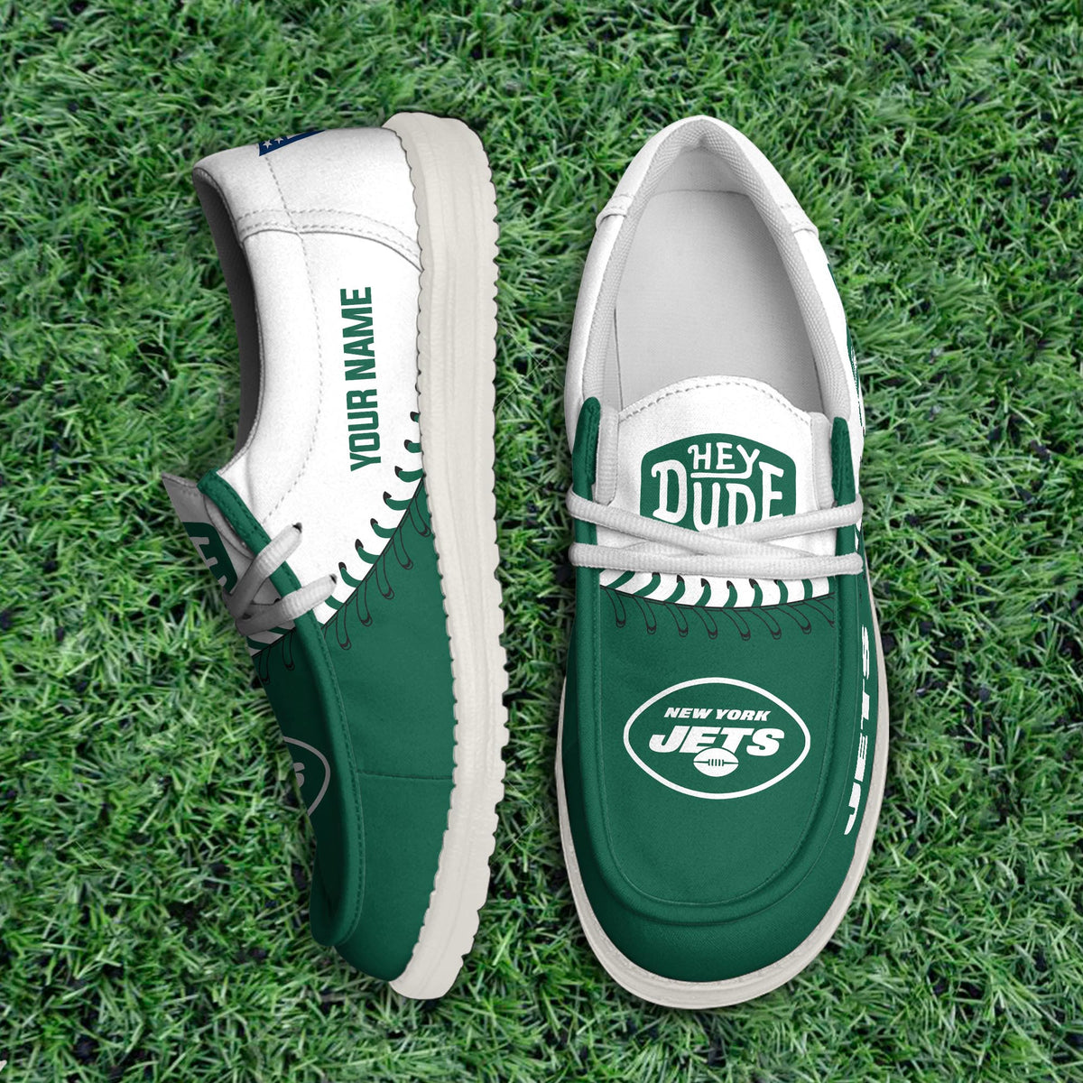 New York Jets Lace Up Loafers 2026