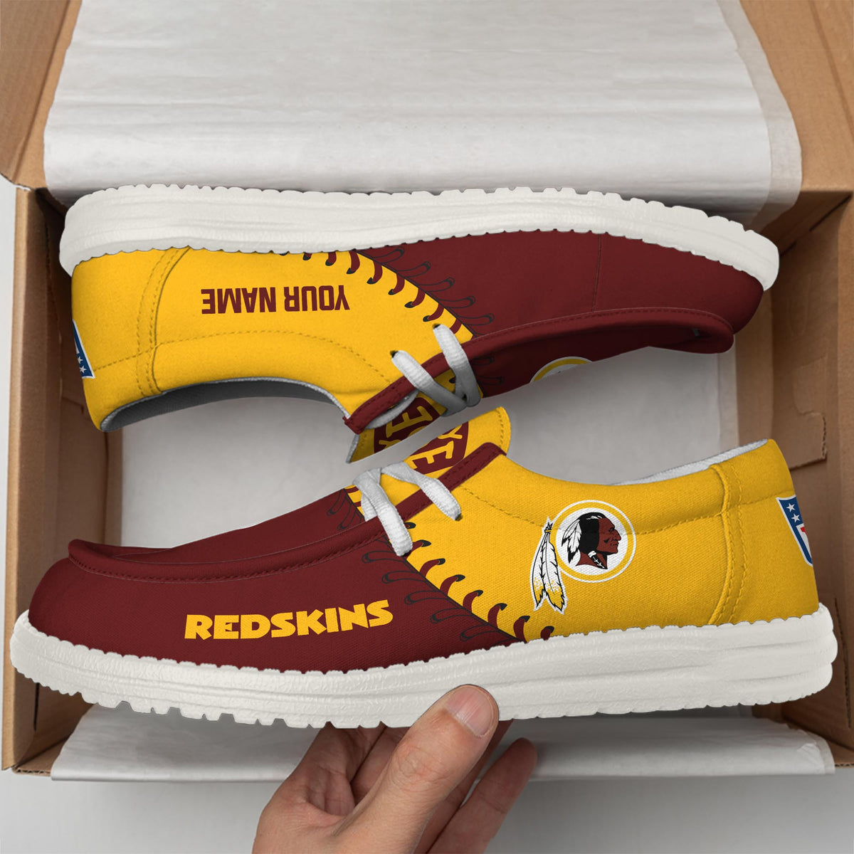 Washington Redskin Lace Up Loafers 2026
