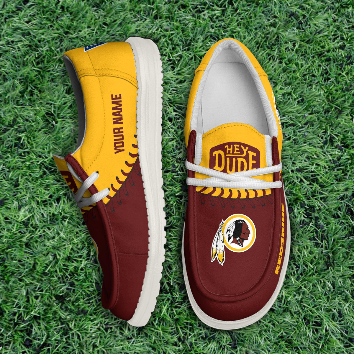 Washington Redskin Lace Up Loafers 2026
