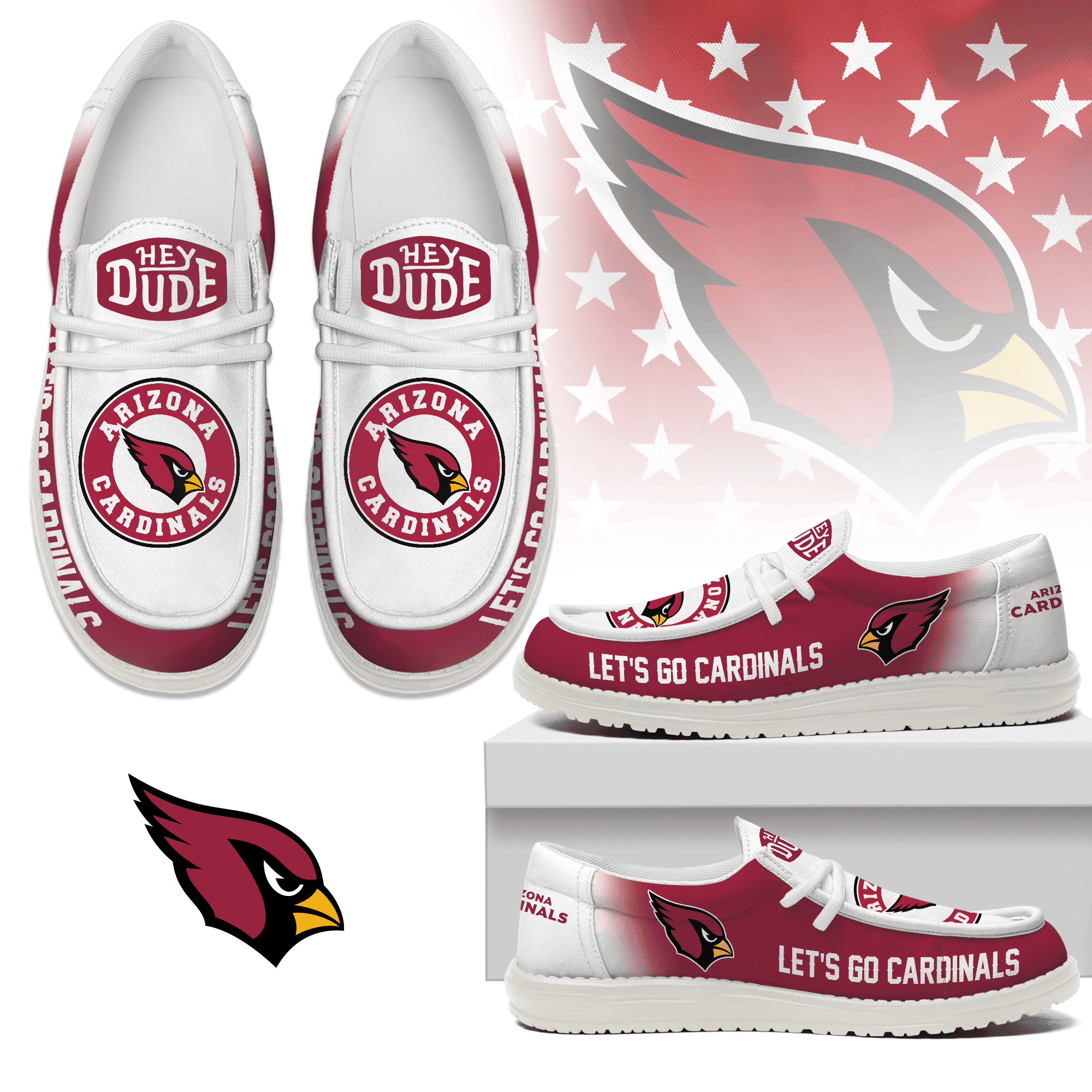 Arizona Cardinals Lace Up Loafers 2026