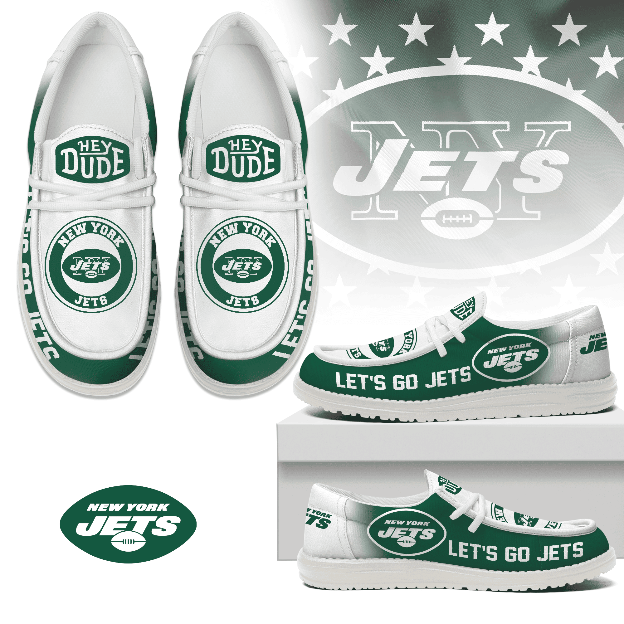 New York Jets Lace Up Loafers 2026
