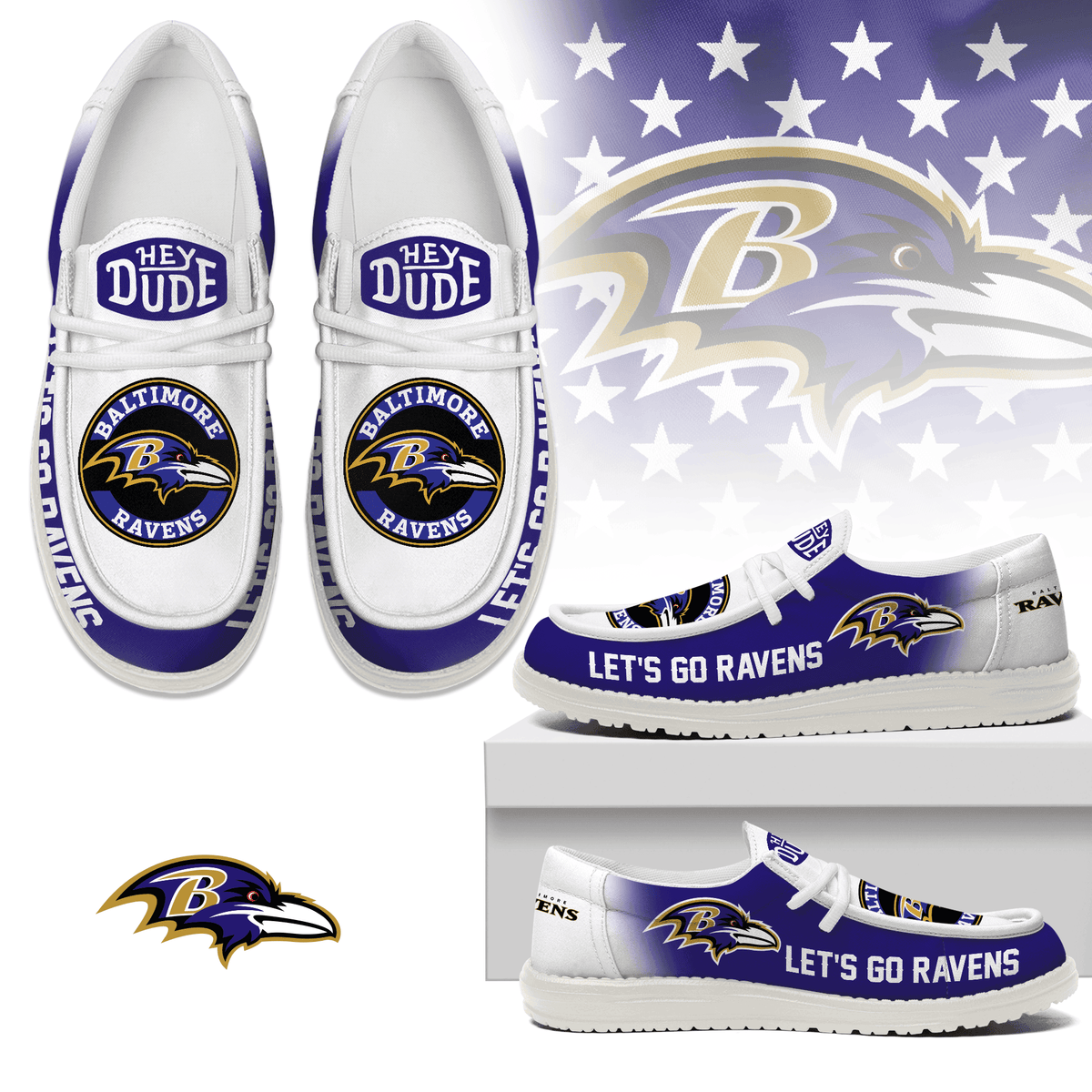 Baltimore Ravens Lace Up Loafers 2026