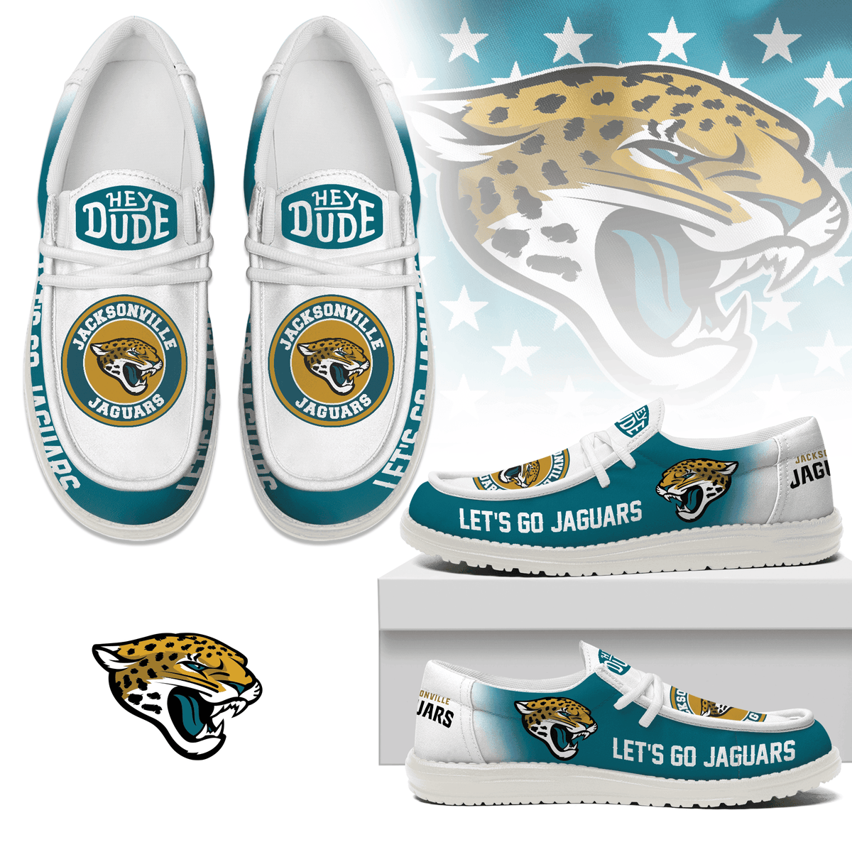Jacksonville Jaguars Lace Up Loafers 2026