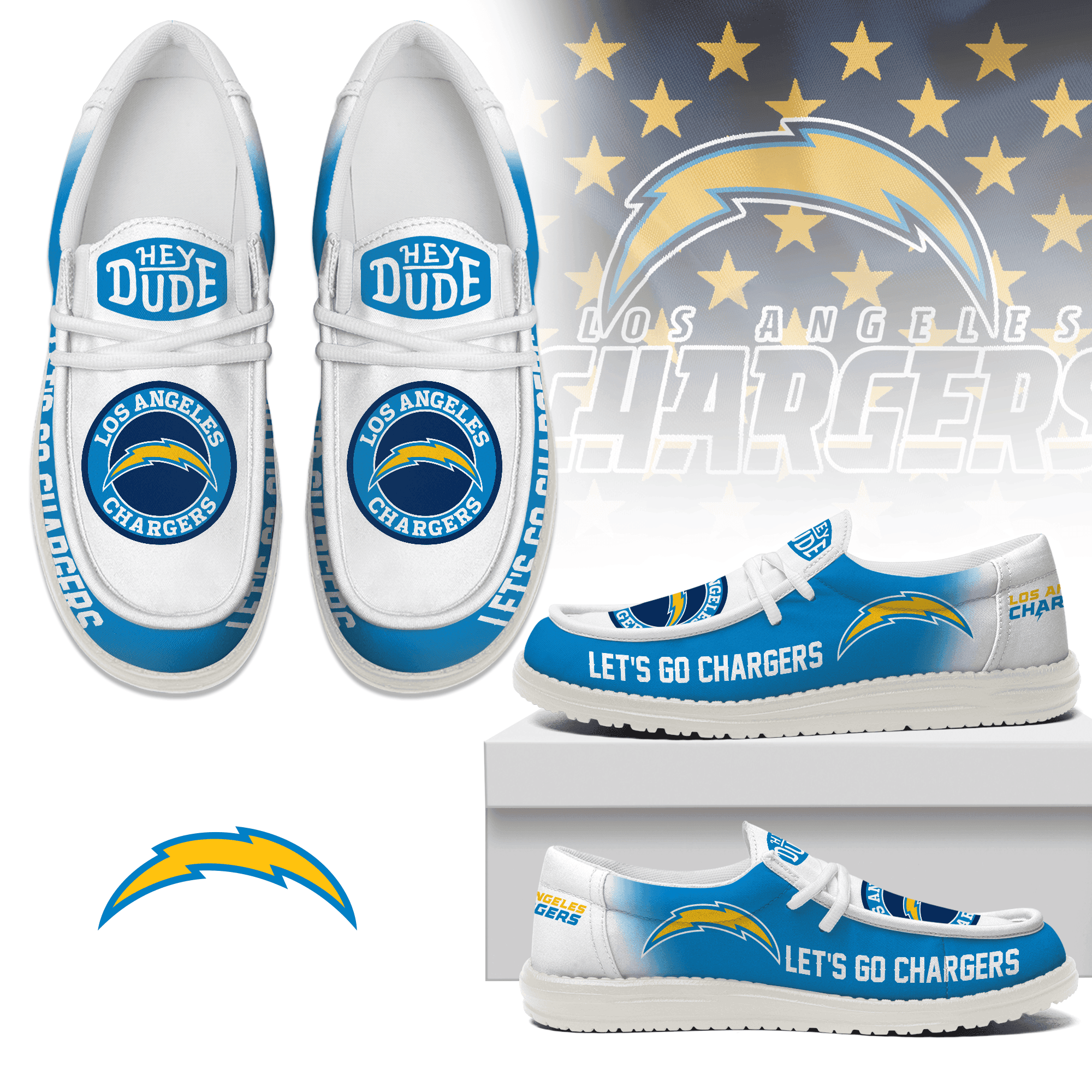 Los Angeles Chargers Lace Up Loafers 2026