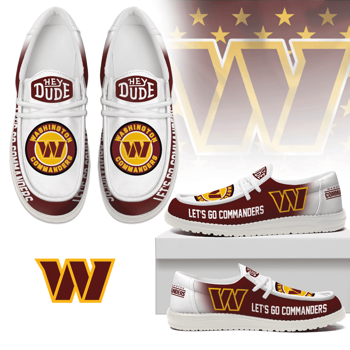 Washington Commanders Lace Up Loafers 2026
