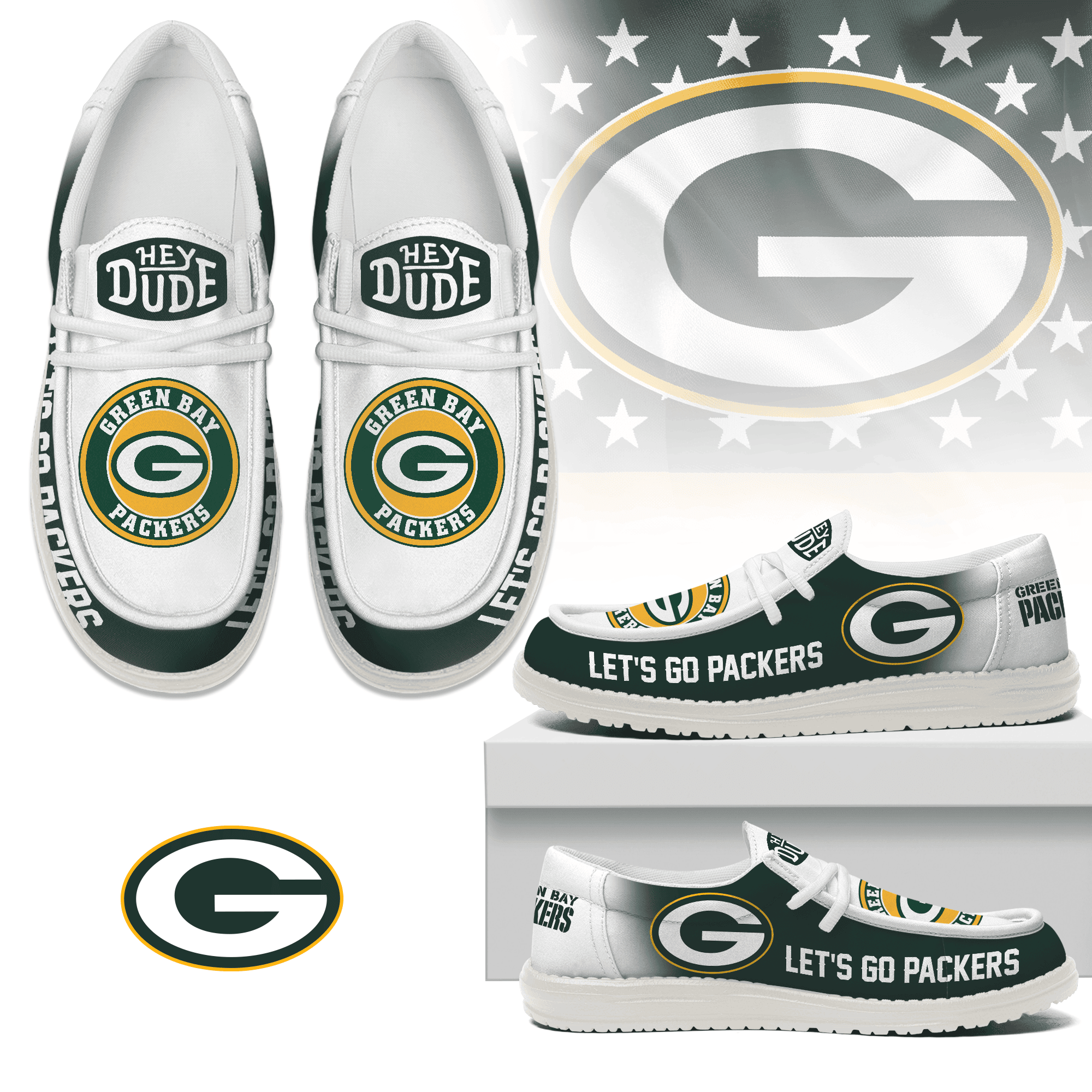 Green Bay Packers Lace Up Loafers 2026