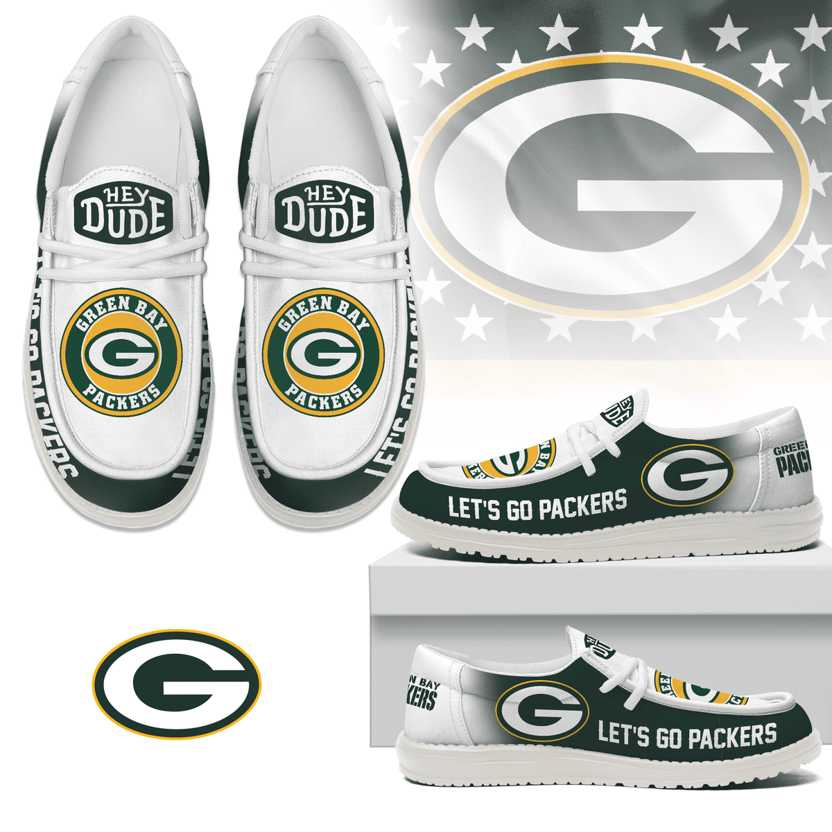 Green Bay Packers Lace Up Loafers 2026