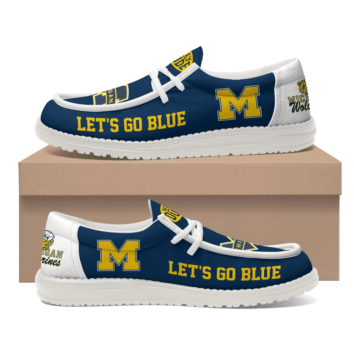 Michigan Wolverines Lace Up Loafers 2026