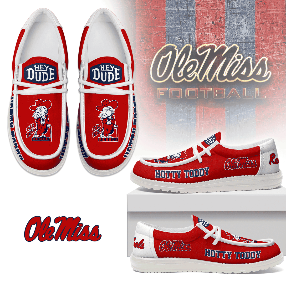 Ole Miss Rebels Lace Up Loafers 2026