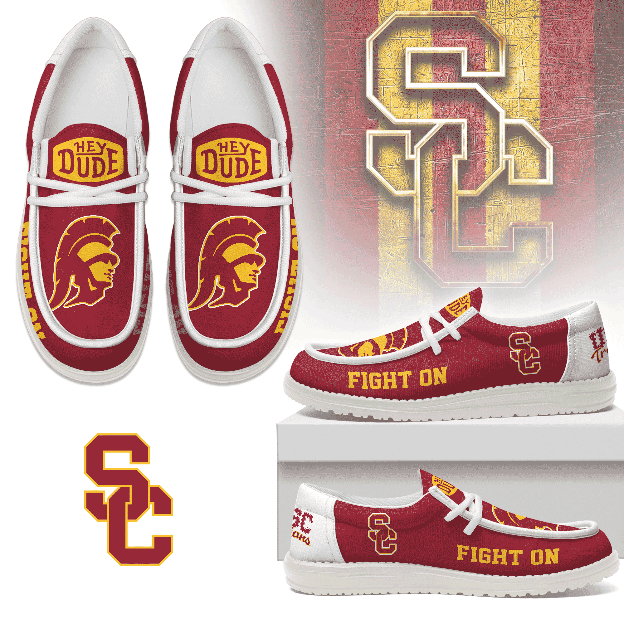 USC Trojans Lace Up Loafers 2026