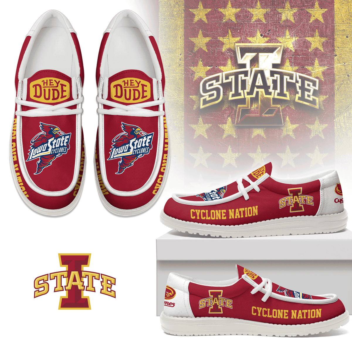 Iowa State Cyclones Lace Up Loafers 2026