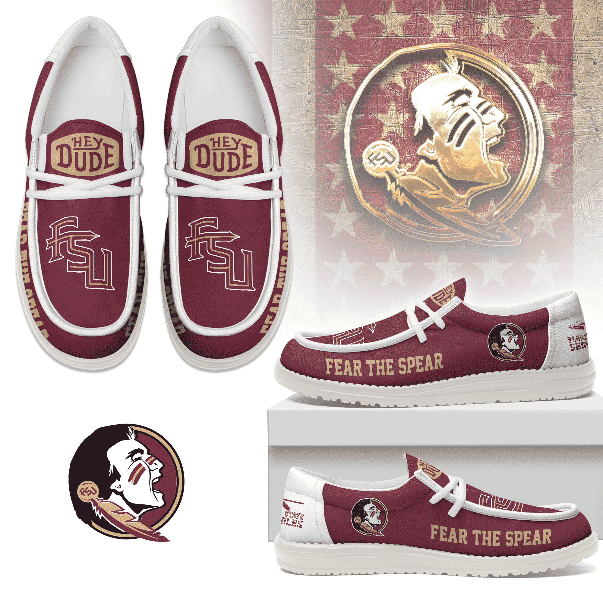 Florida State Seminoles Lace Up Loafers 2026