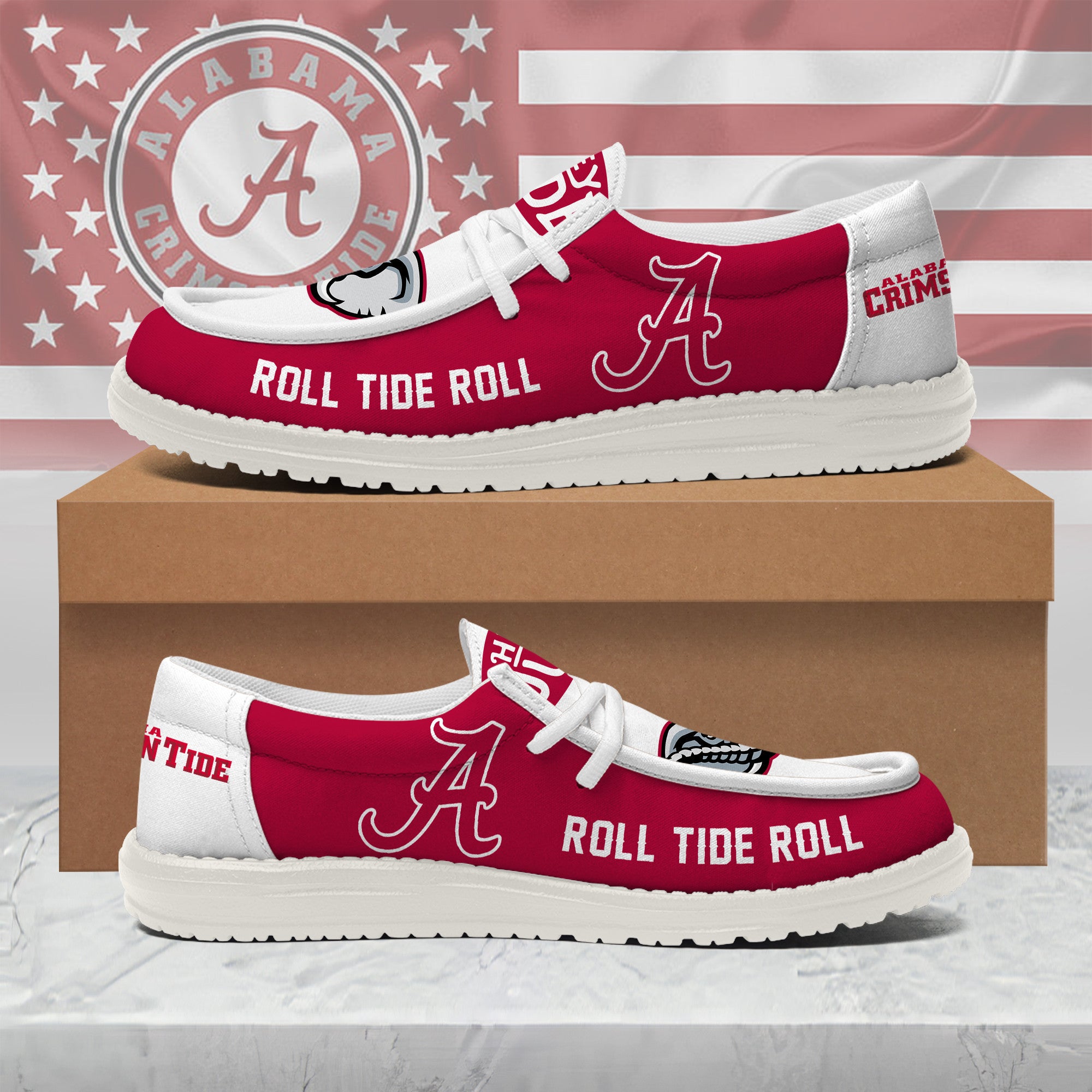 Alabama Crimson Tide Lace Up Loafers 2026