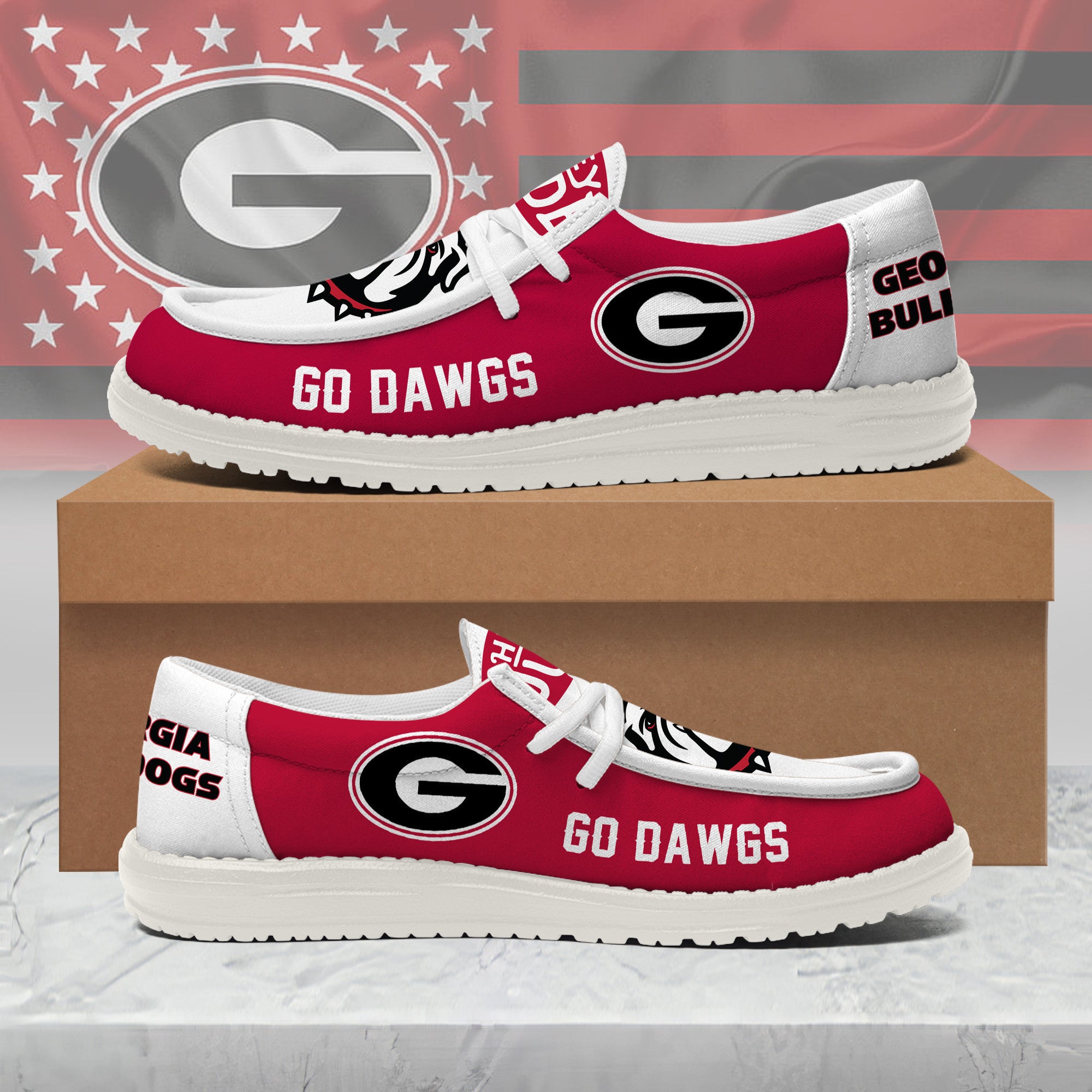 Georgia Bulldogs Lace Up Loafers 2026