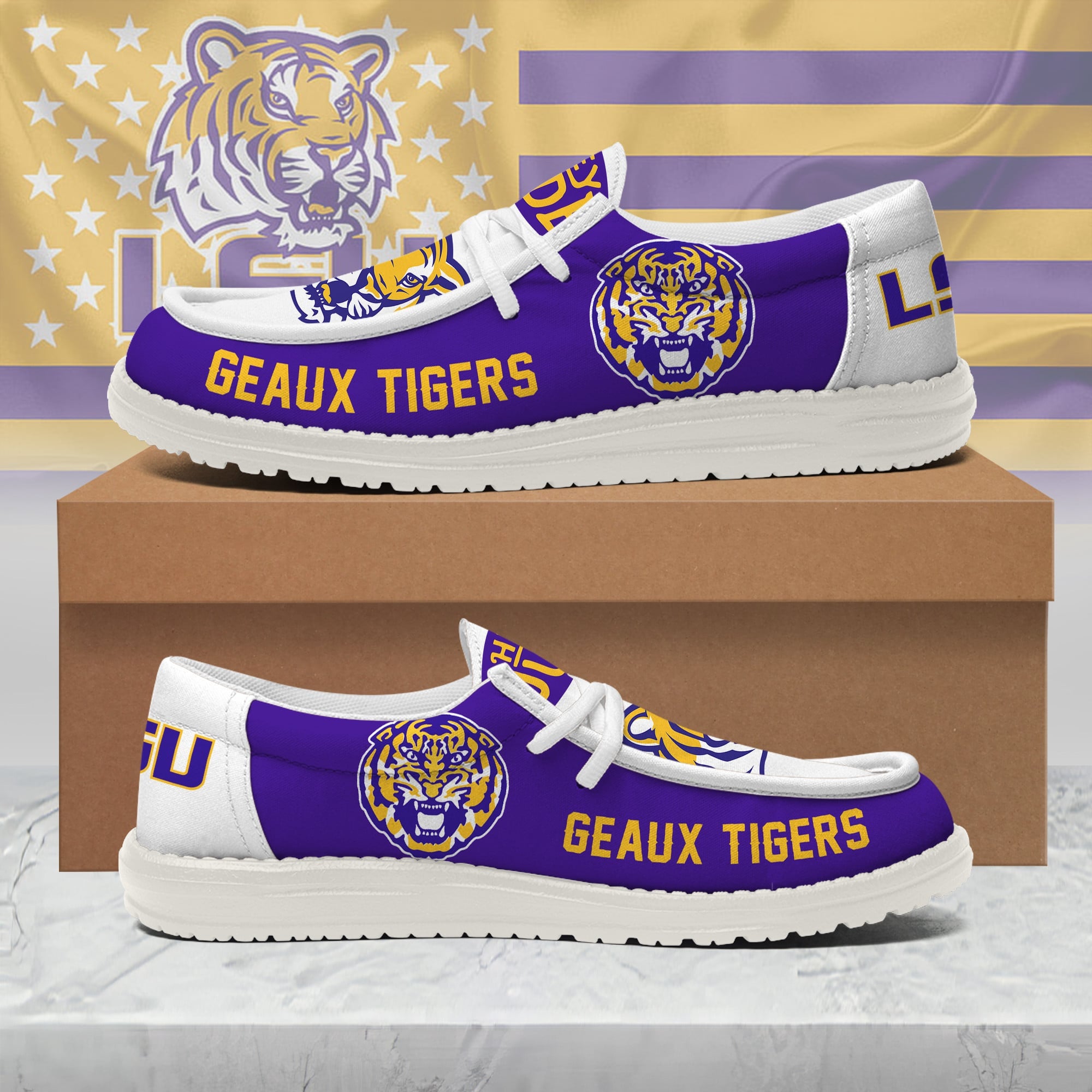 LSU Tigers Lace Up Loafers 2026
