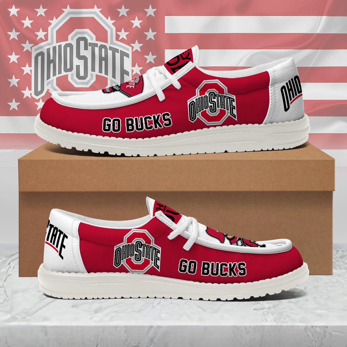 Ohio State Buckeyes Lace Up Loafers 2026