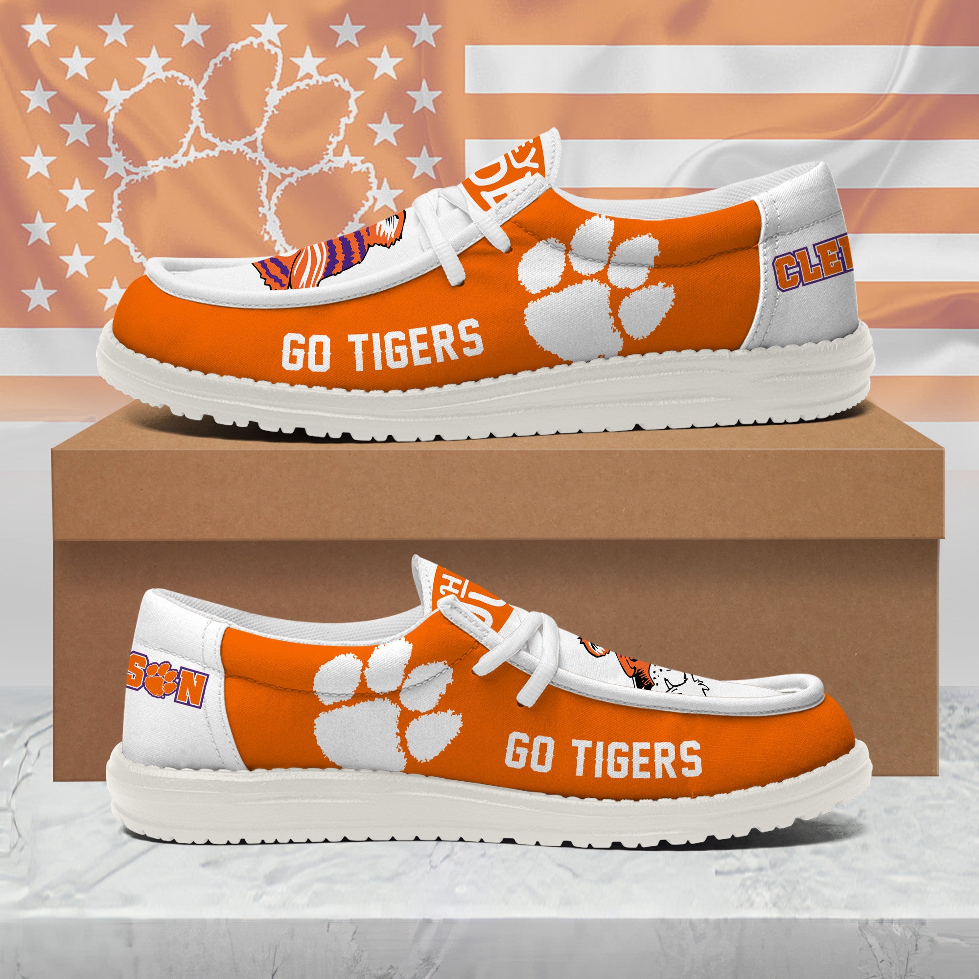 Clemson Tigers Lace Up Loafers 2026