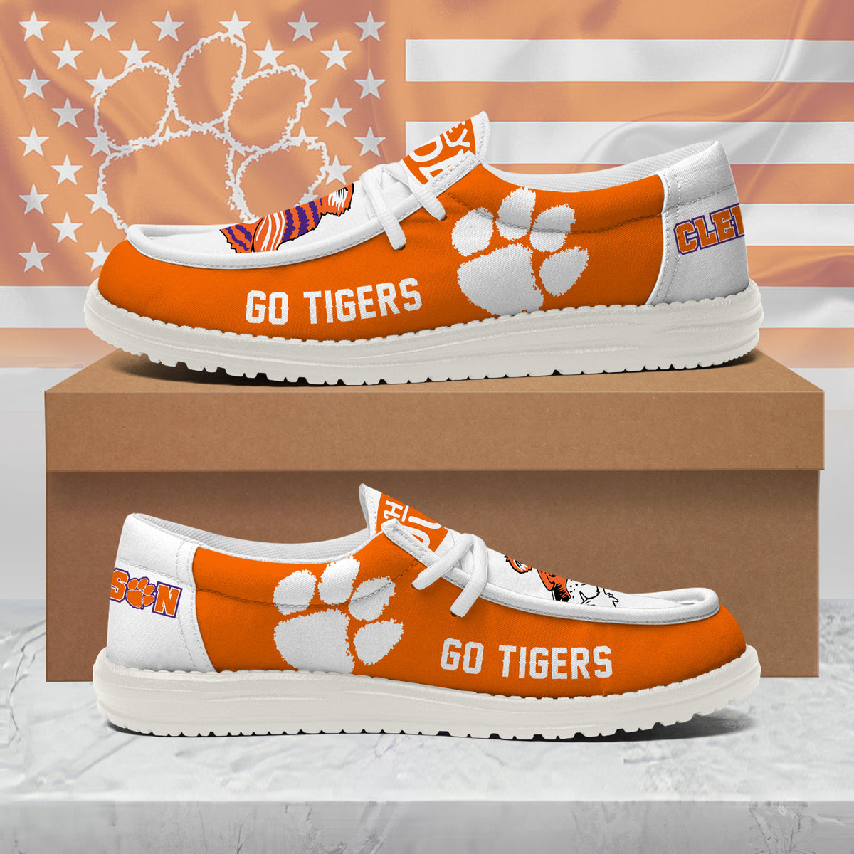 Clemson Tigers Lace Up Loafers 2026