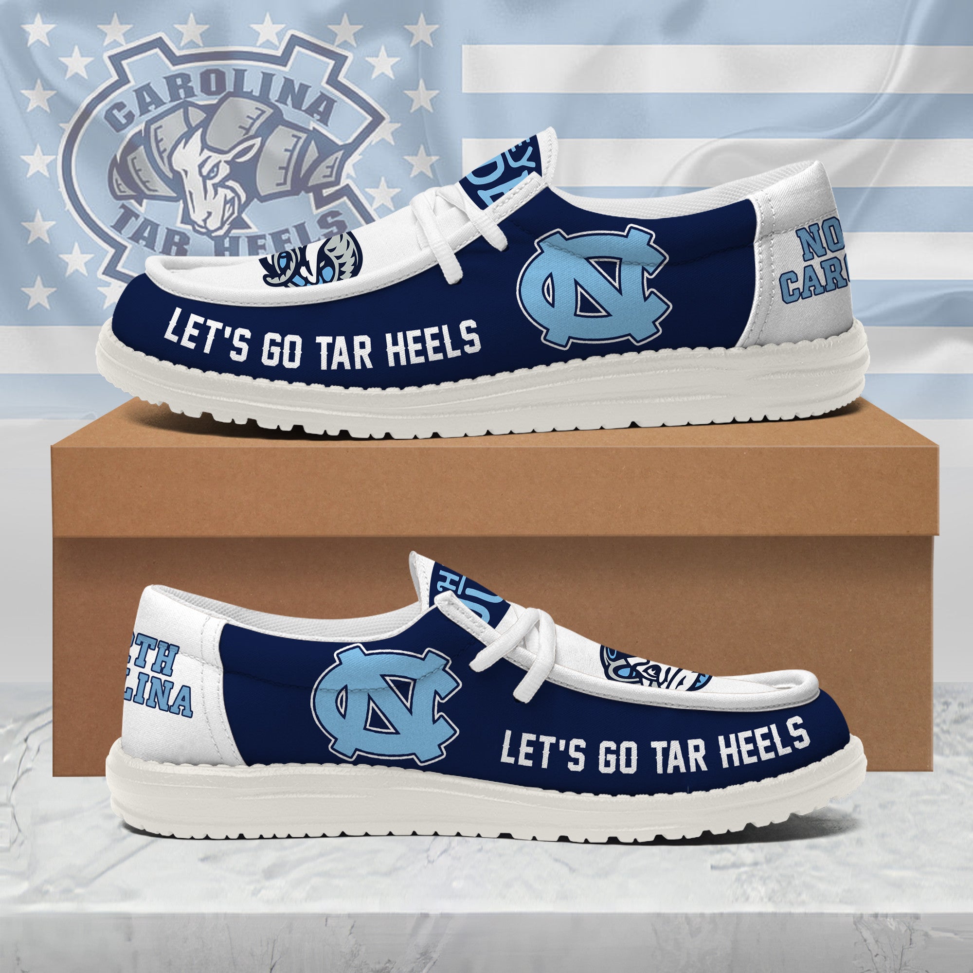 North Carolina Tar Heels Lace Up Loafers 2026