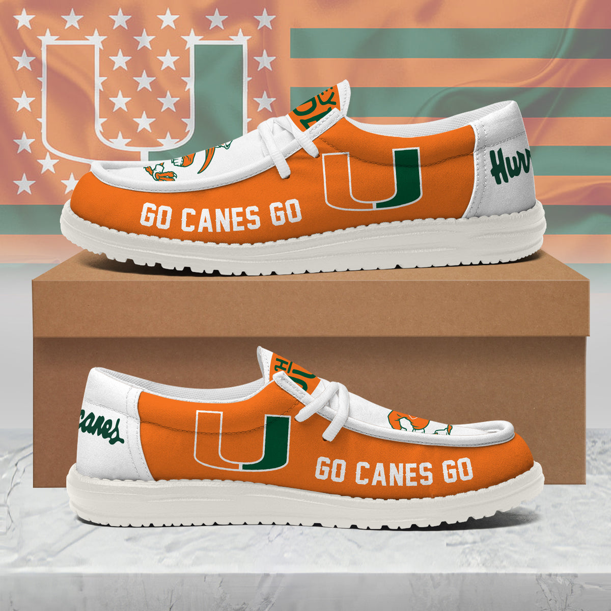 Miami Hurricanes Lace Up Loafers 2026