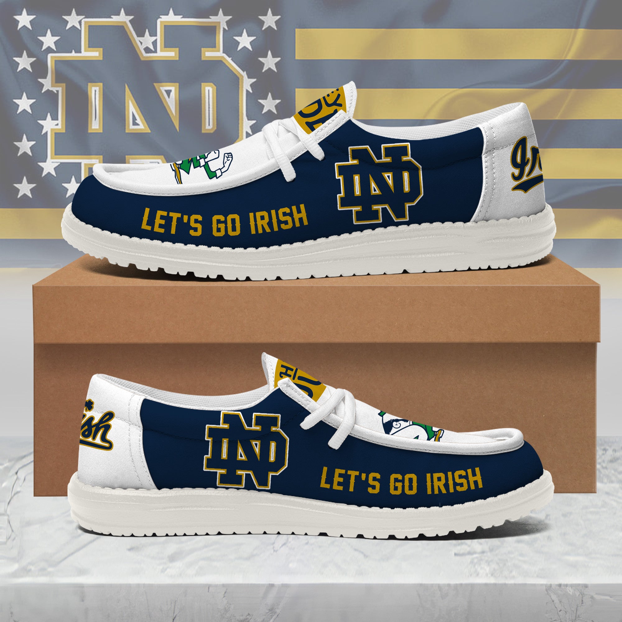 Notre Dame Fighting Irish Lace Up Loafers 2026