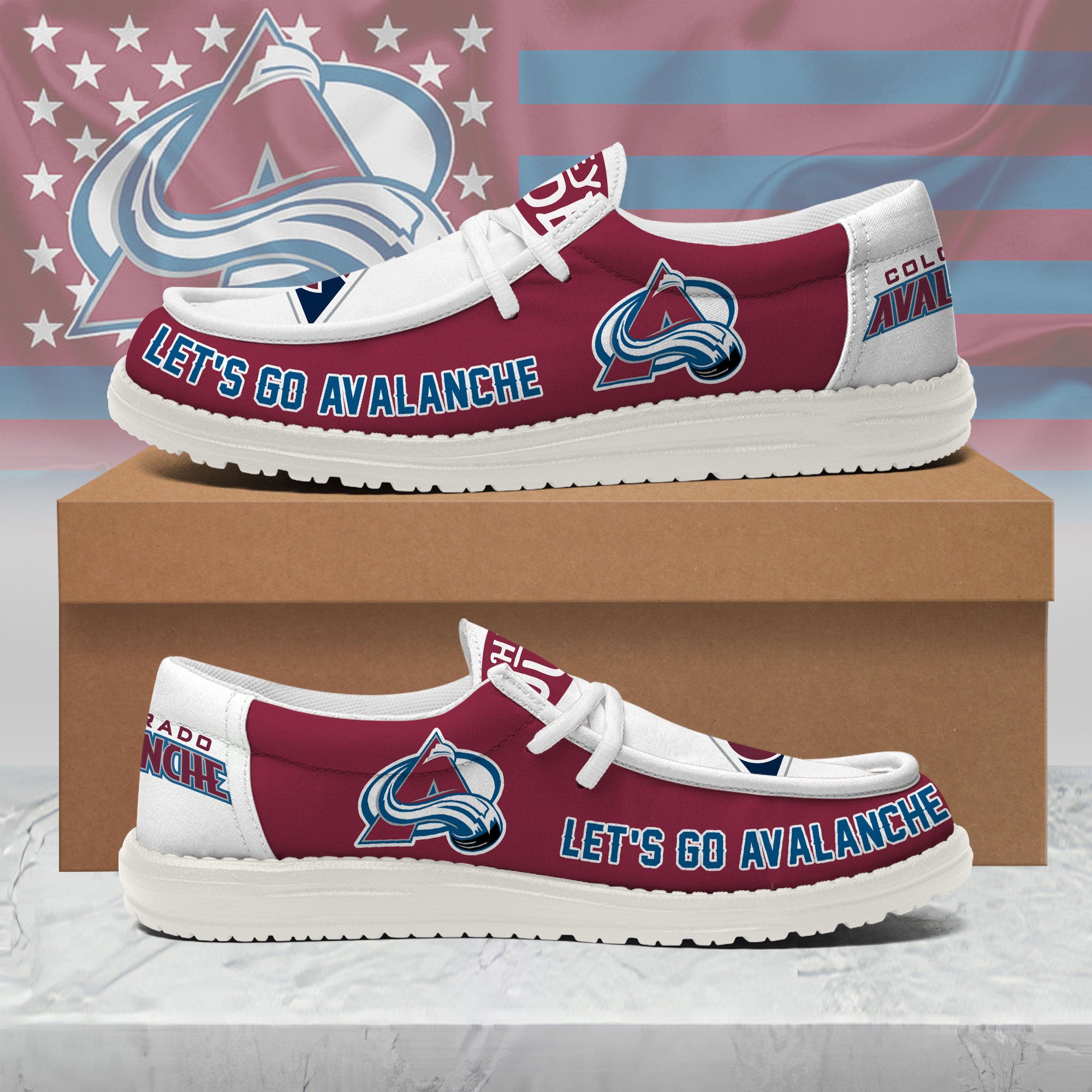 Colorado Avalanche Lace Up Loafers 2026