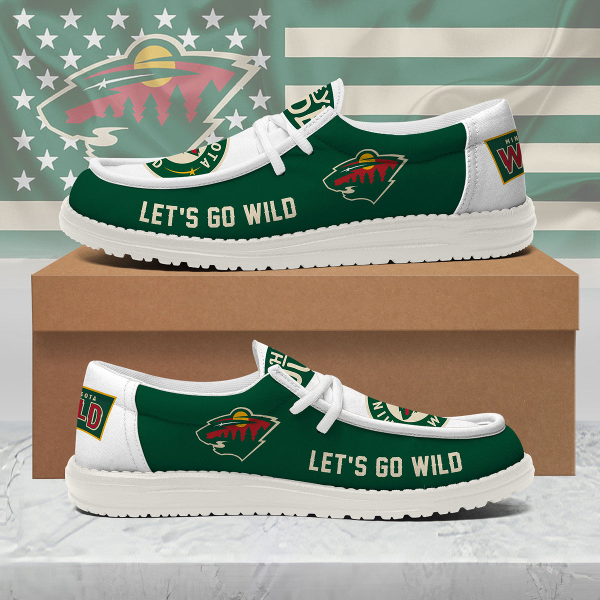 Minnesota Wild Lace Up Loafers 2026