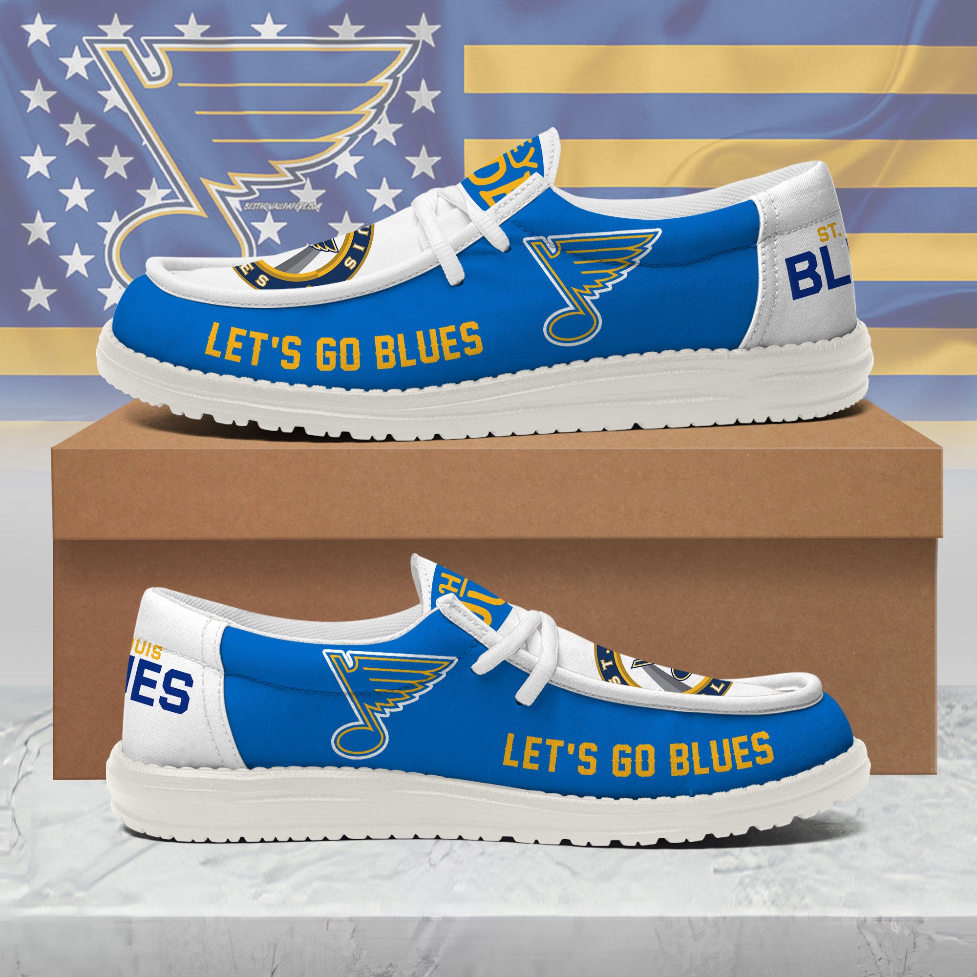 St. Louis Blues Lace Up Loafers 2026