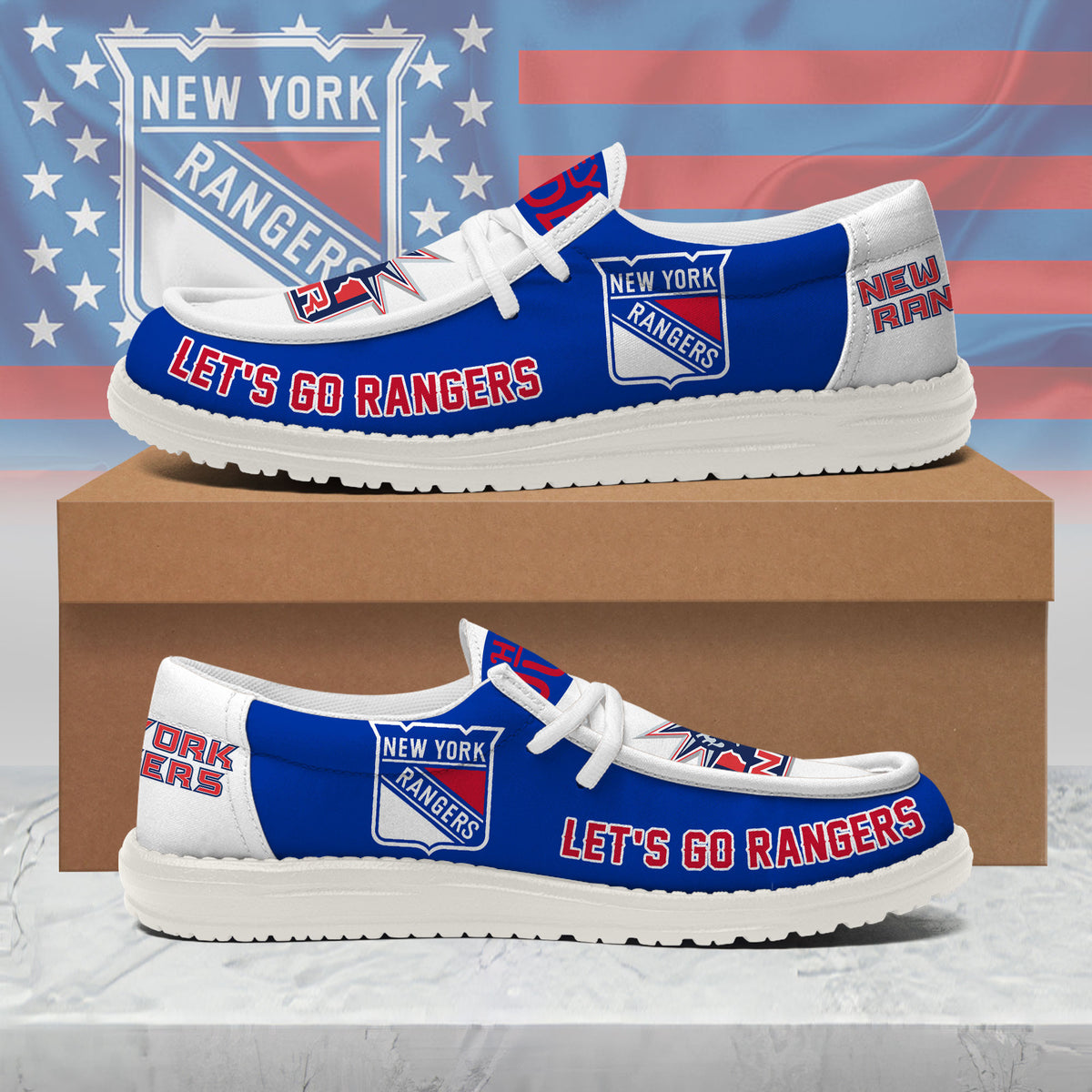 New York Rangers Lace Up Loafers 2026