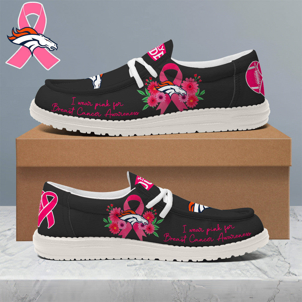 Denver Broncos Lace Up Loafers 2026