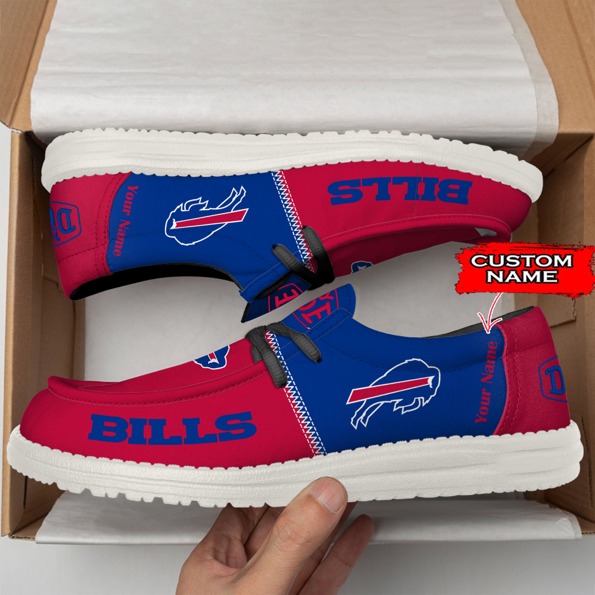 Buffalo Bills Lace Up Loafers 2026
