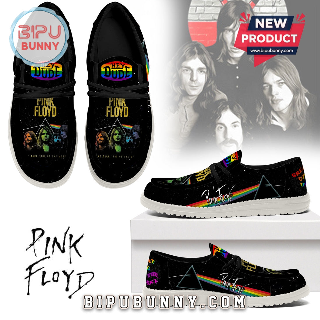 Pink Floyd Lace Up Loafers 2026
