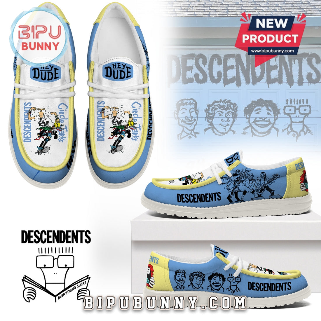 Descendents Rock Band Lace Up Loafers 2026