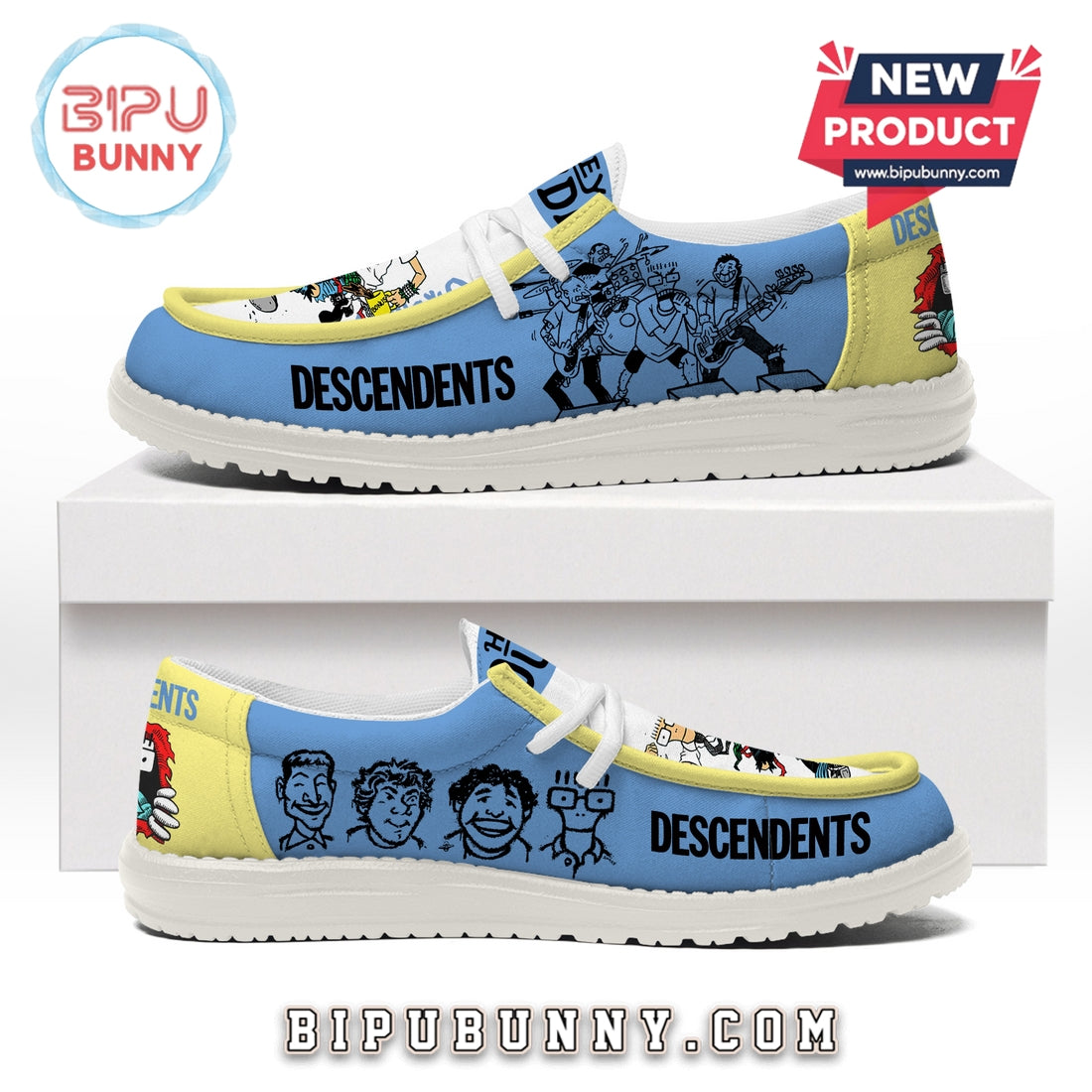 Descendents Rock Band Lace Up Loafers 2026