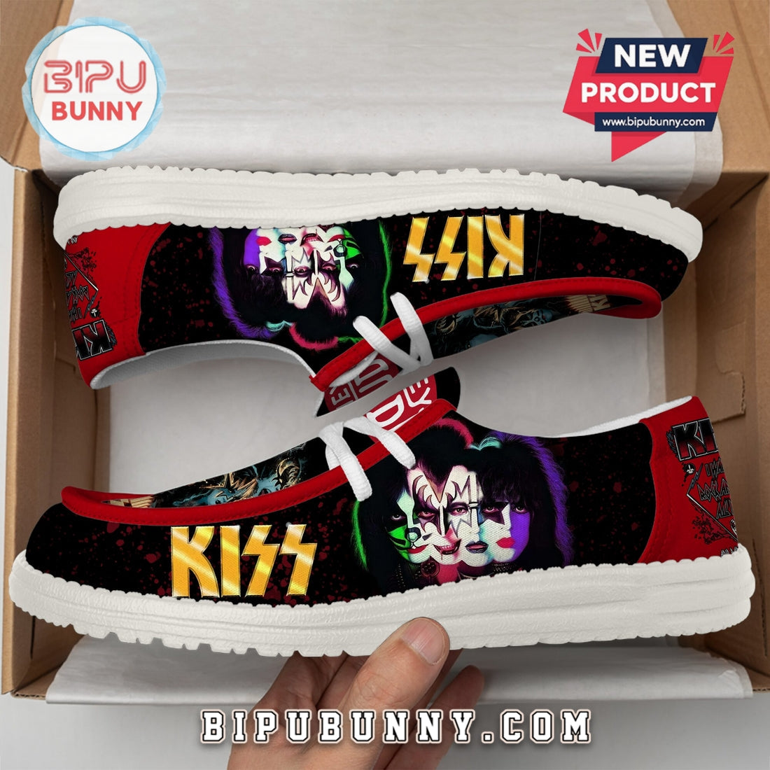 Kiss Band Lace Up Loafers 2026