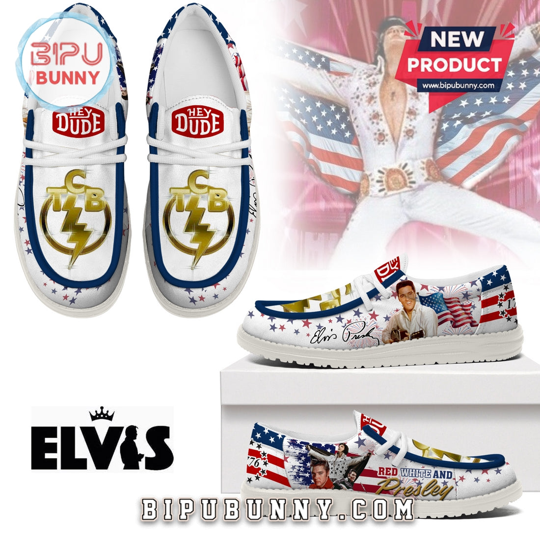 Elvis Presley Lace Up Loafers 2026