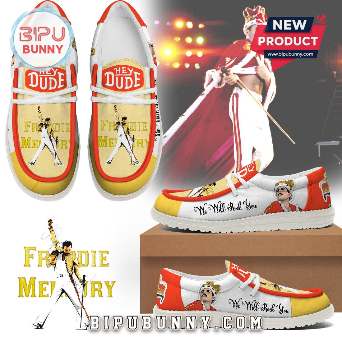 Freddie Mercury Lace Up Loafers 2026
