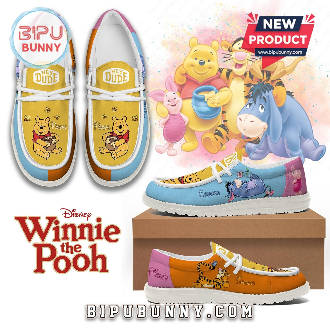 Winnie-the-Pooh Lace Up Loafers 2026