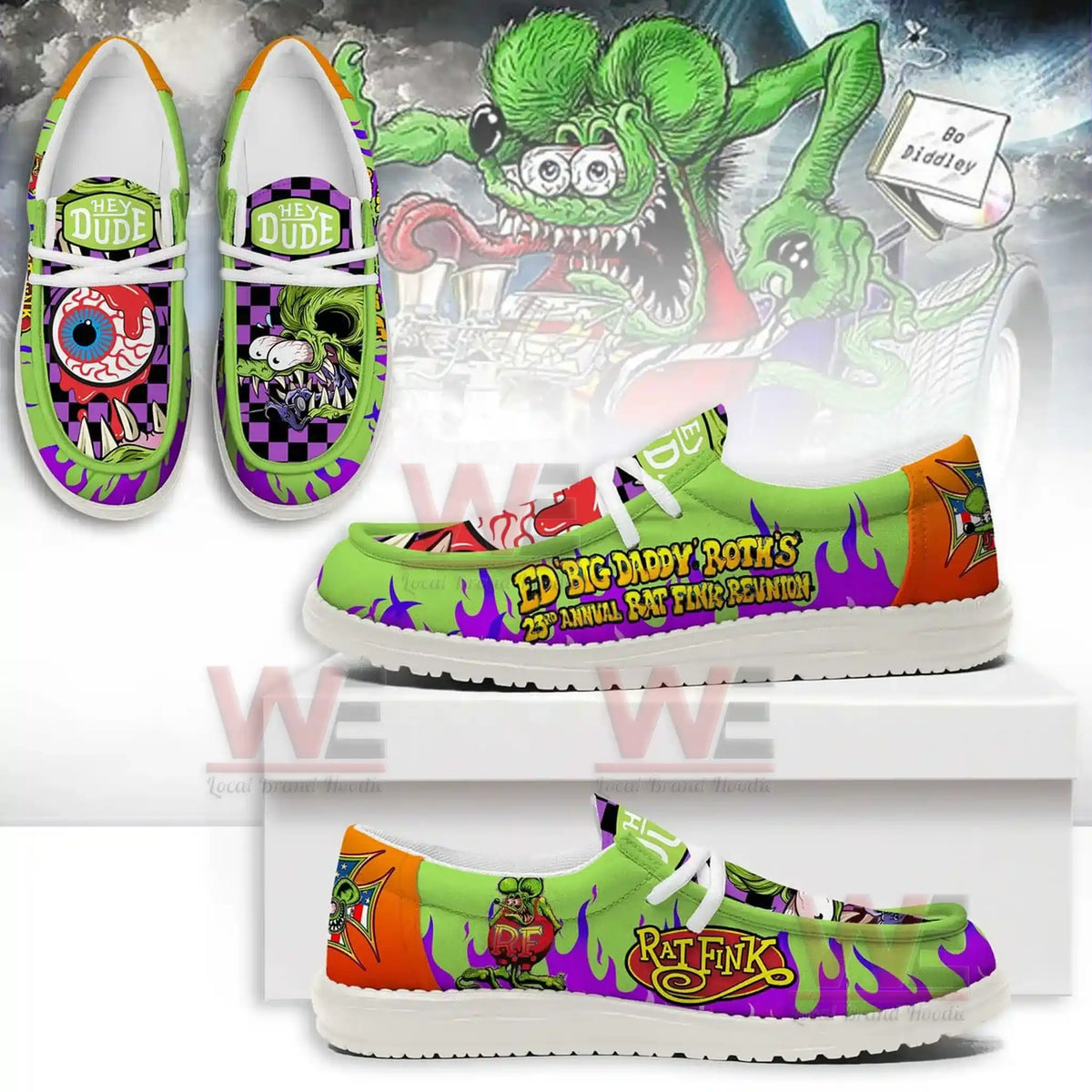 Rat Fink Lace Up Loafers 2026