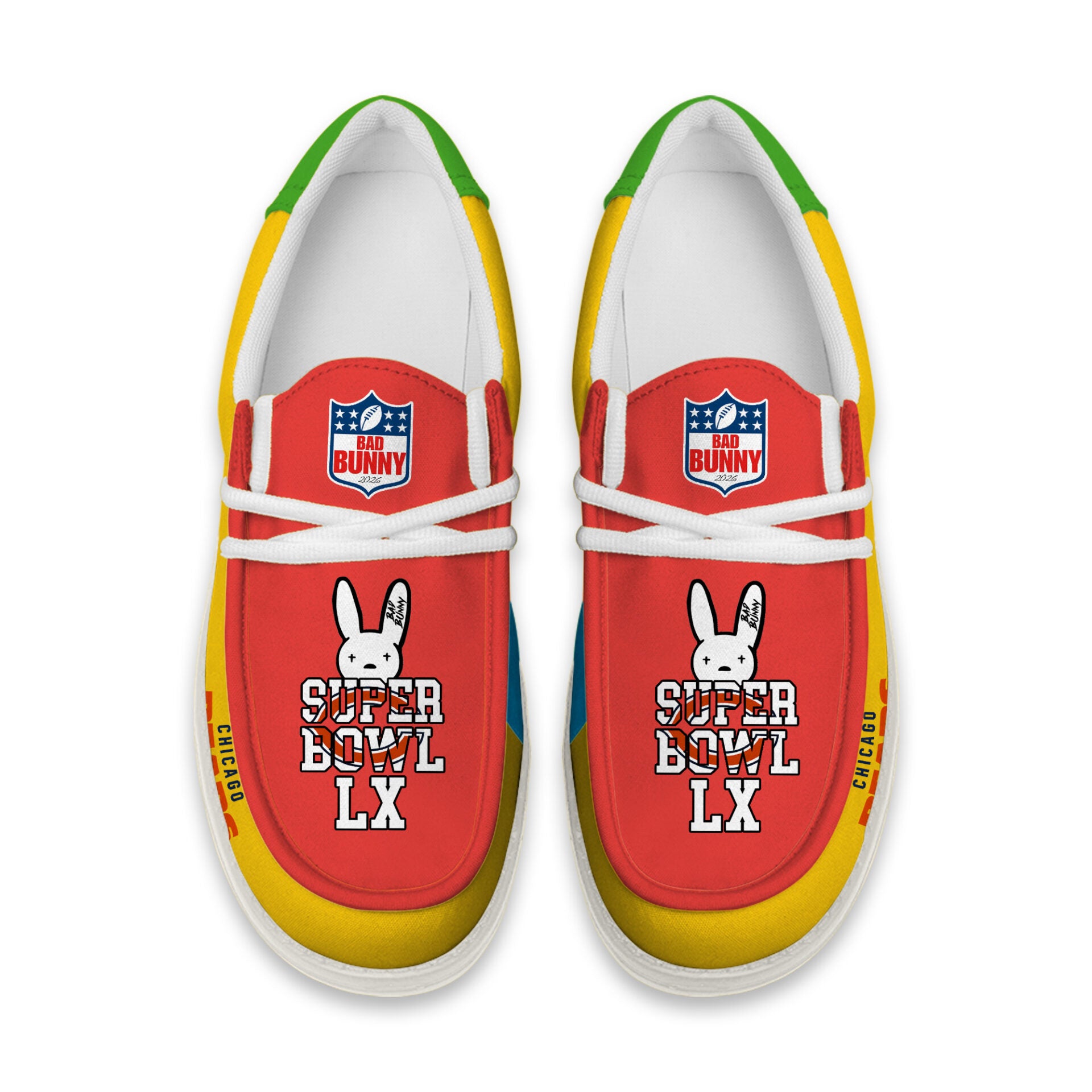 Chicago Bears Lace Up Loafers 2026