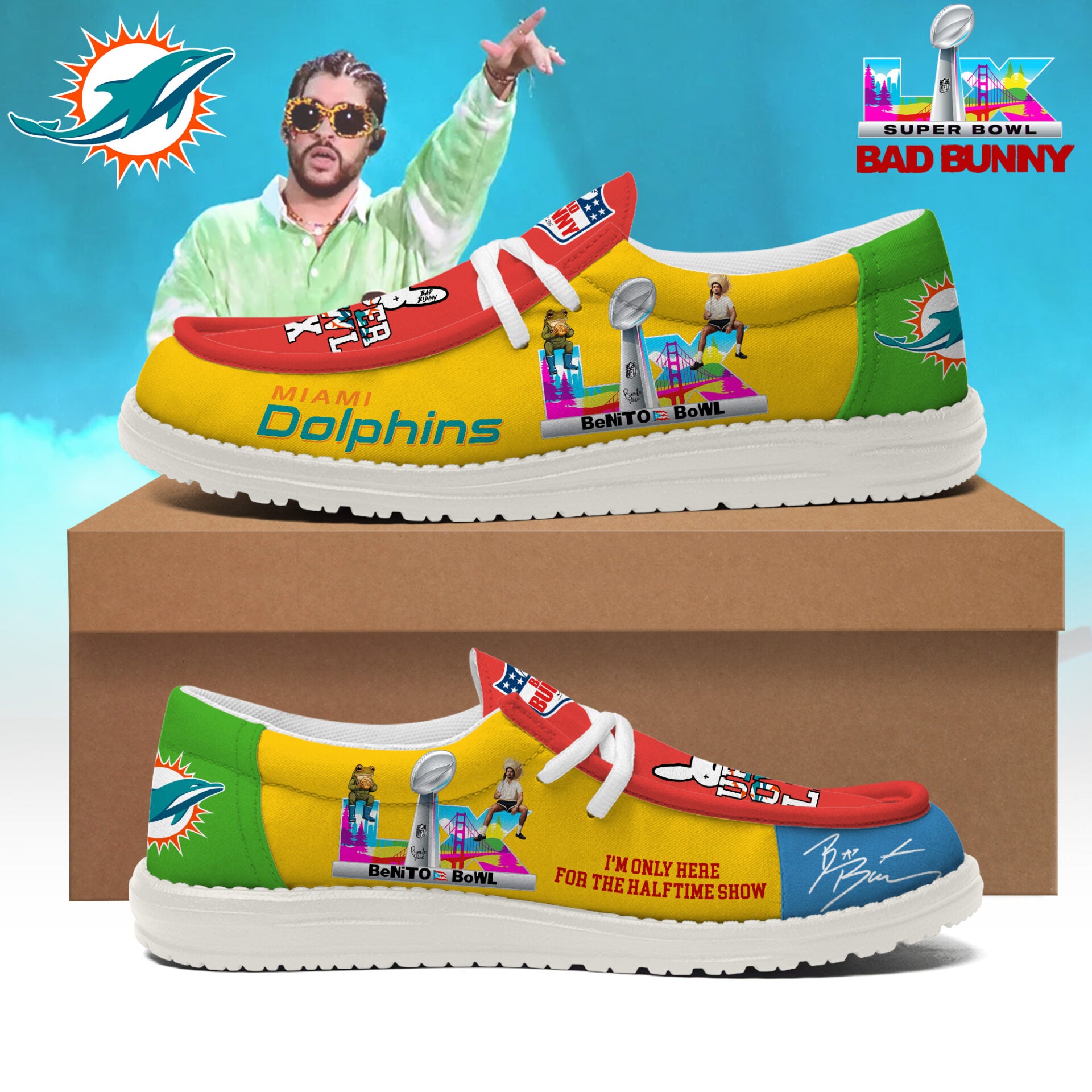 Miami Dolphins Lace Up Loafers 2026