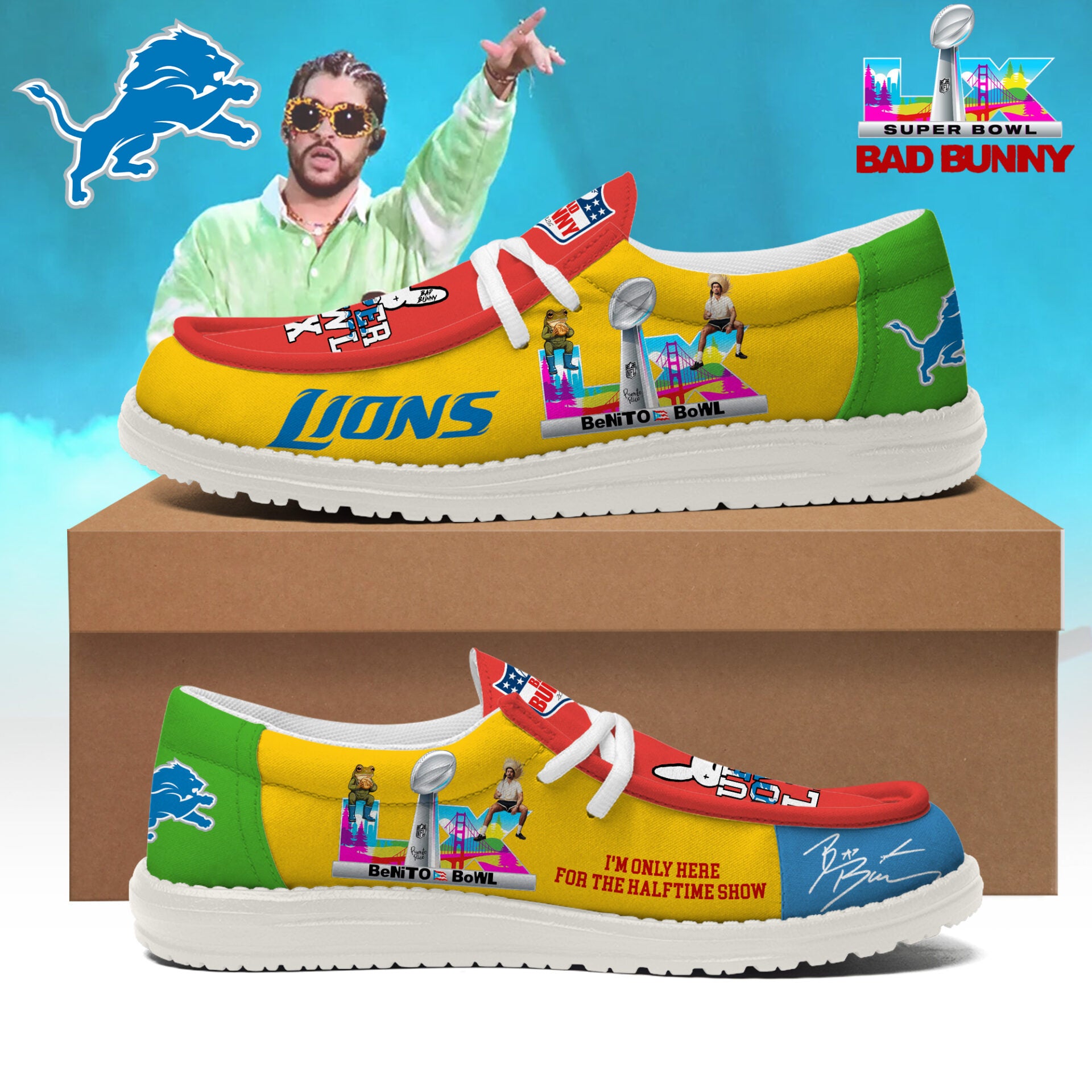 Detroit Lions Lace Up Loafers 2026