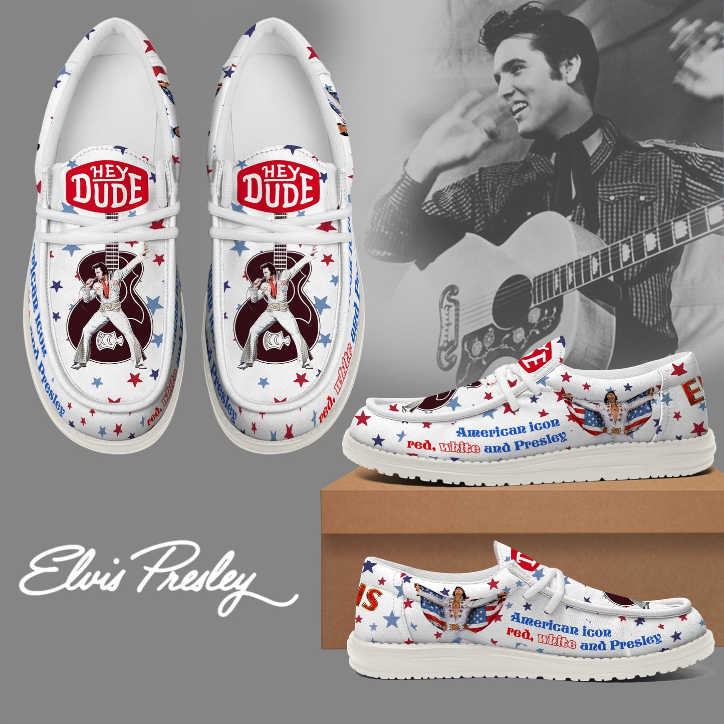 Elvis Presley Lace Up Loafers 2026