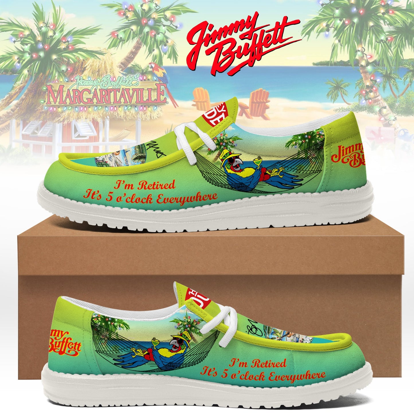 Jimmy Buffett Lace Up Loafers 2026