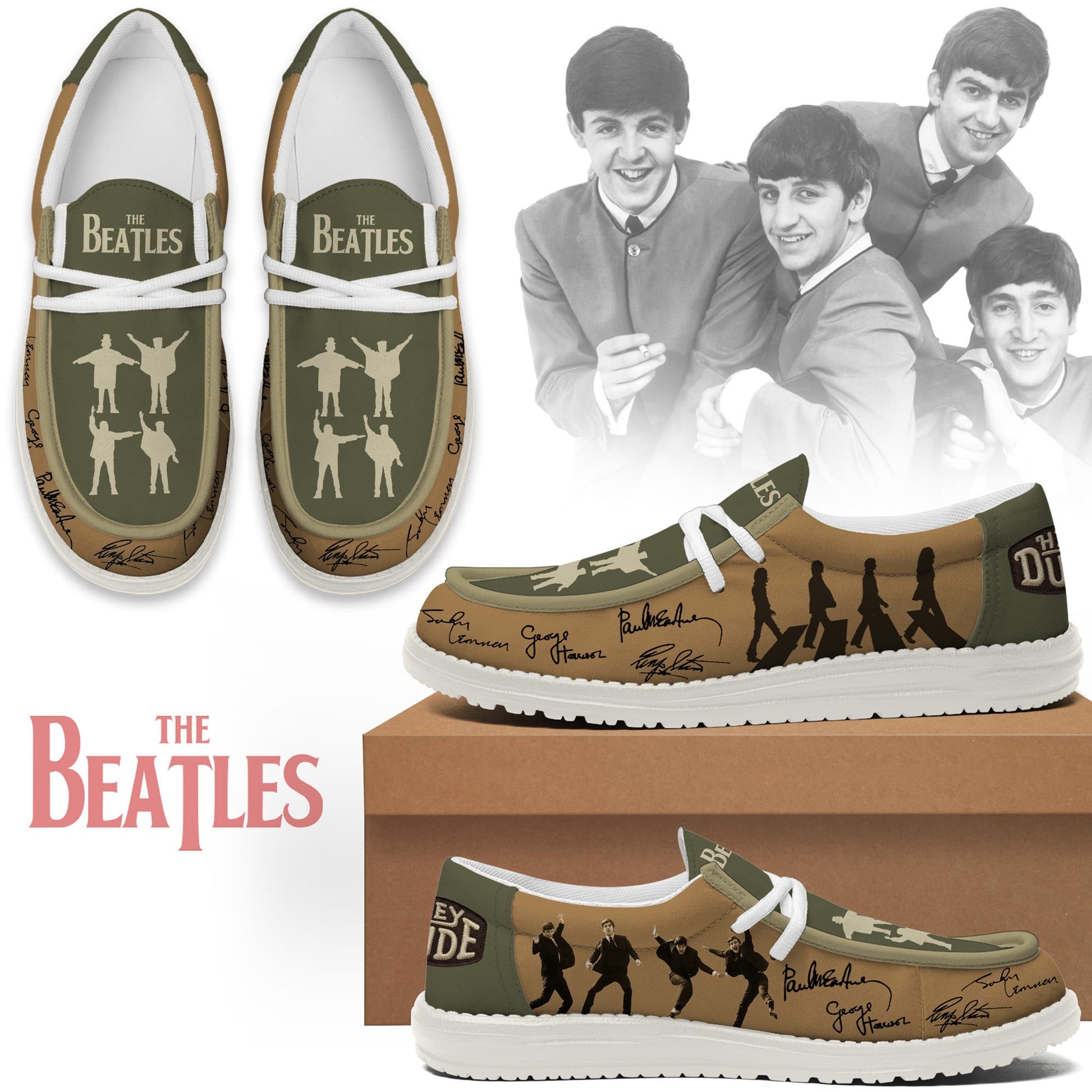 The Beatles Lace Up Loafers 2026