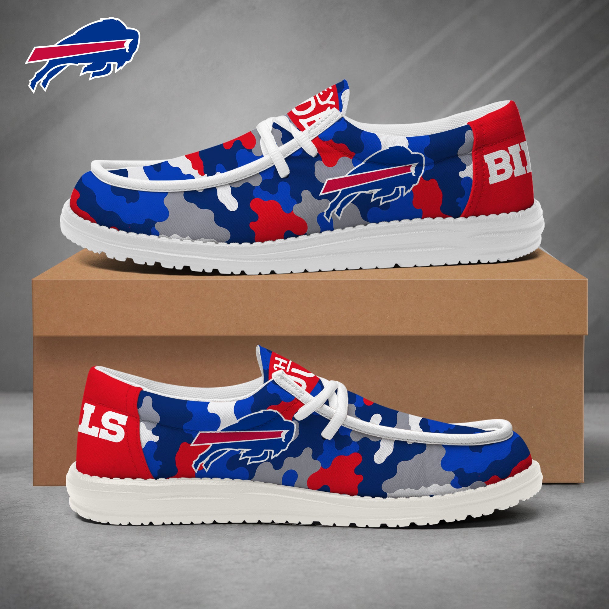 Buffalo Bills Lace Up Loafers 2026
